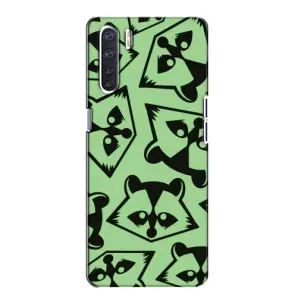 Силіконовий Чохол з Энотами на Oppo A91 (Мордочки Єнота)