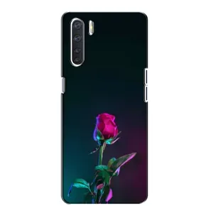 Чохли з принтом Троянд для Oppo A91 (Нічна троянда)