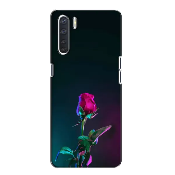 Чехол с рисунком «Ночная роза» для OPPO A91