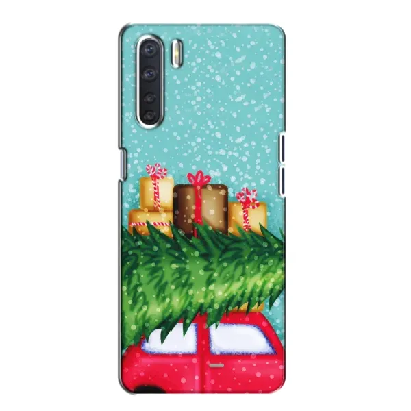 Чехол с рисунком «Новогодние подарки» для OPPO A91