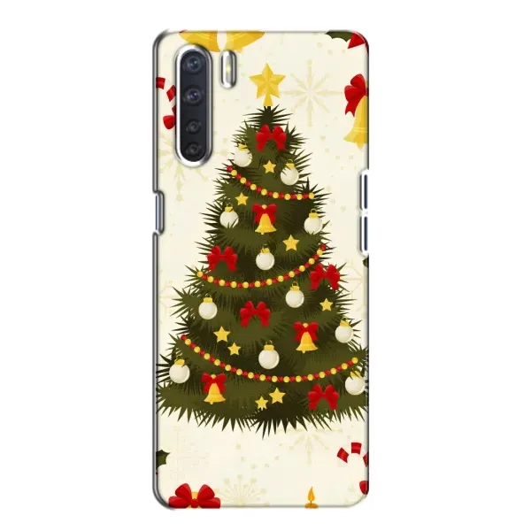 Чехол с рисунком «Новогодний принт» для OPPO A91