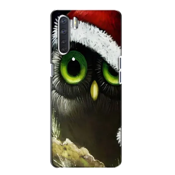 Чехол с рисунком «Новогодняя Сова» для OPPO A91 Чехол с рисунком «Новогодняя Сова» для OPPO A91