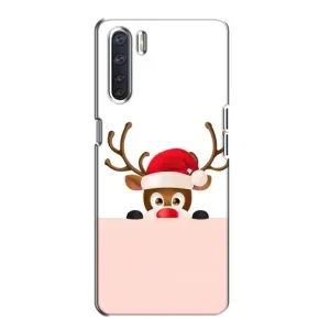 Чохол Санта Клаус для Oppo A91 (Оленя)