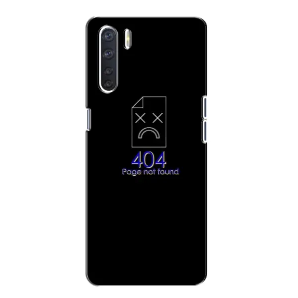 Чехол с рисунком «Ошибка 404» для OPPO A91 Чехол с рисунком «Ошибка 404» для OPPO A91