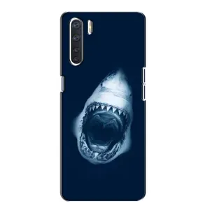 Силіконовий бампер з картинкою звірів для Oppo A91 (Пащу Акули)
