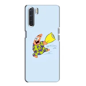 Чехол с рисунком «Патрик с подушкой» для OPPO A91