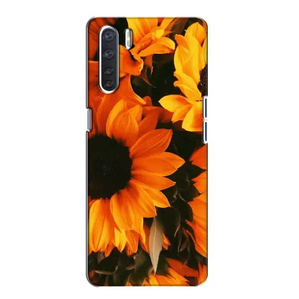 Чехол с рисунком «подсолнухи» для OPPO A91 Чехол с рисунком «подсолнухи» для OPPO A91