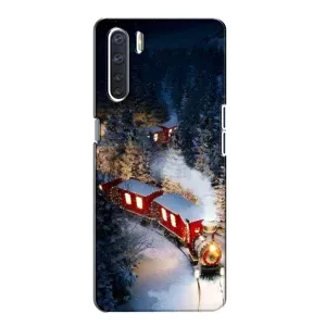 Силіконовий бампер на різдво для Oppo A91 (Потяг)