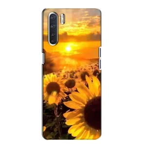 Чохол з Квітами для Oppo A91 (поле соняшників)