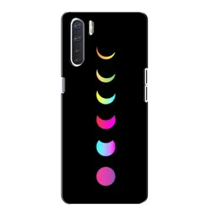Чохол (ТПУ) з планетами на Oppo A91 (Повнолуння)