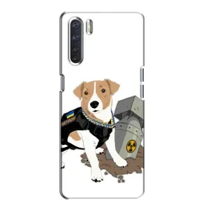 Чехол с принтом Собаки Патрон для Oppo A91 (Пёс Патрон с ракетой)