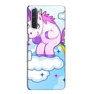 Чохол Unicorn на Oppo A91 (Веселка Єдиноріга)