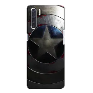 Чохол с Щітом Капітана Америки на Oppo A91 (Ретро Щит Капітана)