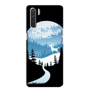 Силіконовий бампер на різдво для Oppo A91 (Різдвяний Олень)