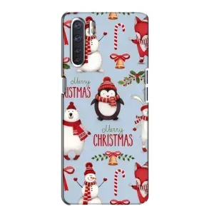 Чохол Санта Клаус для Oppo A91 (Різдвяний)