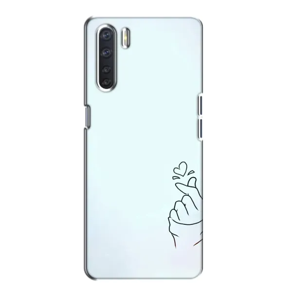 Чехол с рисунком «Сердце на голубом» для OPPO A91 Чехол с рисунком «Сердце на голубом» для OPPO A91