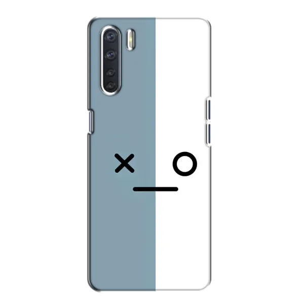 Чехол с рисунком «Серо-белый» для OPPO A91 Чехол с рисунком «Серо-белый» для OPPO A91