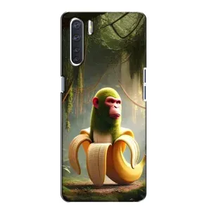 Чехол с мемами тралалело тралала для Oppo A91 (Шимпанзини бананини)