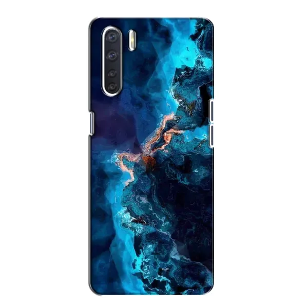 Чехол с рисунком «Синий мрамор» для OPPO A91 Чехол с рисунком «Синий мрамор» для OPPO A91