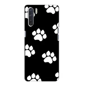 Бампер для Oppo A91 з картинкою "Песики" (Сліди собак)