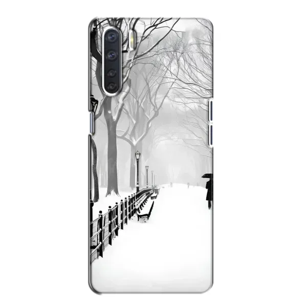 Чехол с рисунком «Снегом замело» для OPPO A91