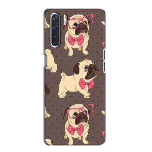Чохол (ТПУ) Милі песики для Oppo A91 (Песик Мопсікі)