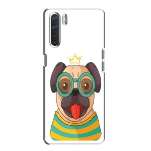Бампер для Oppo A91 з картинкою "Песики" (Собака Король)