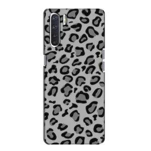 Чехол с леопардовым принтом на Oppo A91 (Темный леопрад)