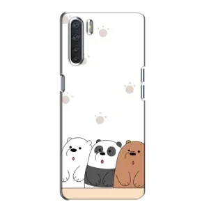Чохли з зображенням різних тварин на Oppo A91 (Здивовані ведмедики)