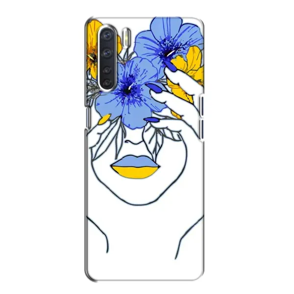 Чехол с рисунком «Украинка на всю голову» для OPPO A91 Чехол с рисунком «Украинка на всю голову» для OPPO A91