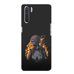 Чохол з картинкою "Герой Pubg" на Oppo A91 (В полум'ї)