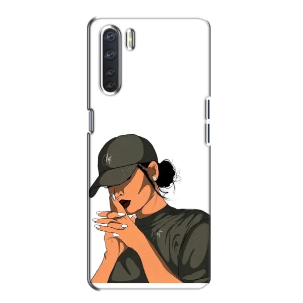 Чехол с рисунком «В зеленом» для OPPO A91