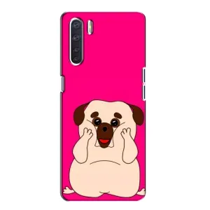 Чохол (ТПУ) Милі песики для Oppo A91 (Веселий Мопсік)