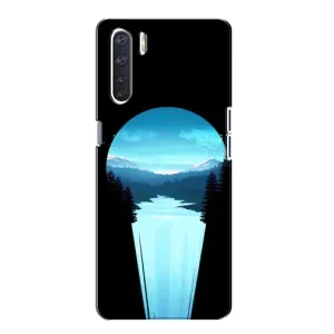 Літній Чохол на Oppo A91 (Синій Водоспад)