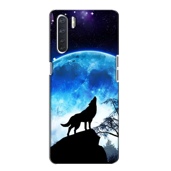Чехол с рисунком «Воет на луну» для OPPO A91 Чехол с рисунком «Воет на луну» для OPPO A91