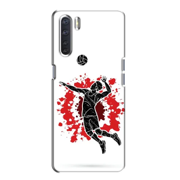 Чехол с рисунком «Волейболист» для OPPO A91