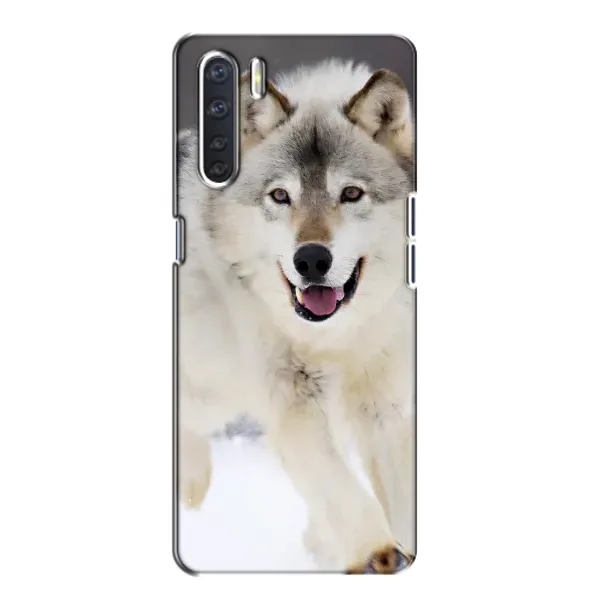 Чехол с рисунком «Волк на снегу» для OPPO A91 Чехол с рисунком «Волк на снегу» для OPPO A91