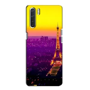 Чохол Ейфелева Вежа на Oppo A91 (Яскрава башня)