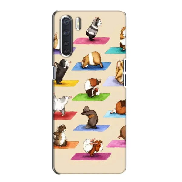 Чехол с рисунком «Ёга свинок» для OPPO A91