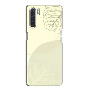Чохол квітковий дизайн для Oppo A91 (Зелений фон)