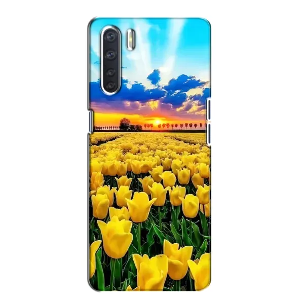 Чехол с рисунком «Желтые тюльпаны» для OPPO A91 Чехол с рисунком «Желтые тюльпаны» для OPPO A91