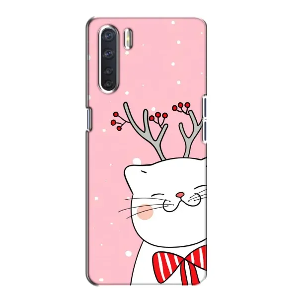 Чехол с рисунком «Зимний кот» для OPPO A91 Чехол с рисунком «Зимний кот» для OPPO A91
