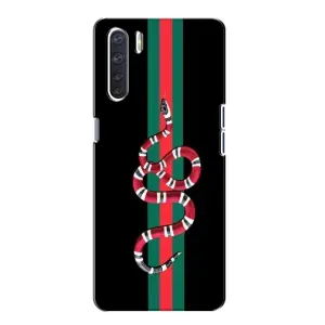 Чехлы Бренд GUCCI для Oppo A91 (Змей Гуччи)