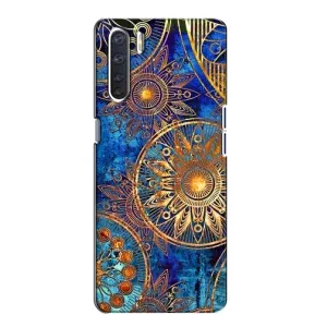 Чехлы со смыслом для Oppo A91 (Золотые узоры)