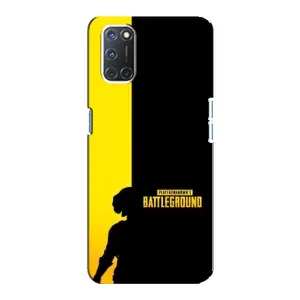 Чехол (TPU) с картинкой "Лого Пабг" на Оппо А92 (Battlegrounds)