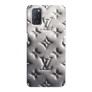 Текстурный Чехол Louis Vuitton для Оппо А92 (Бежевый ЛВ)