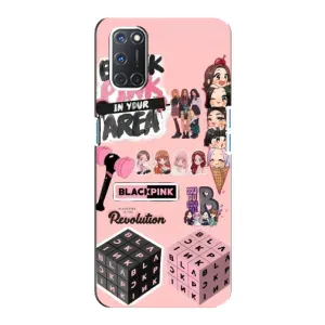 Чехлы с картинкой для Oppo A92 (BLACK PINK коллаж)