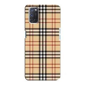 Чехол с рисунком «Burberry стиль» для OPPO A92