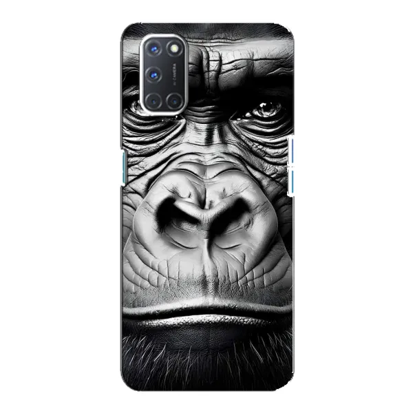 Чехол с рисунком «Черная обезьяна» для OPPO A92 Чехол с рисунком «Черная обезьяна» для OPPO A92
