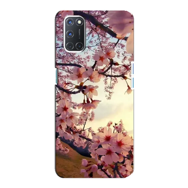 Чехол с рисунком «Цветущая сакура» для OPPO A92 Чехол с рисунком «Цветущая сакура» для OPPO A92